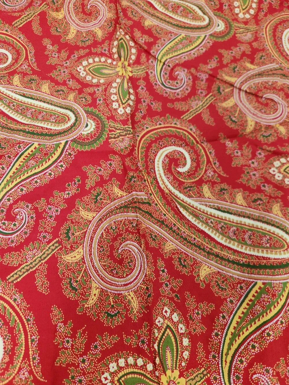 Pottery Barn Paisley Euro Sham Set Of 2 Pillowcase French Cottage NOS Red